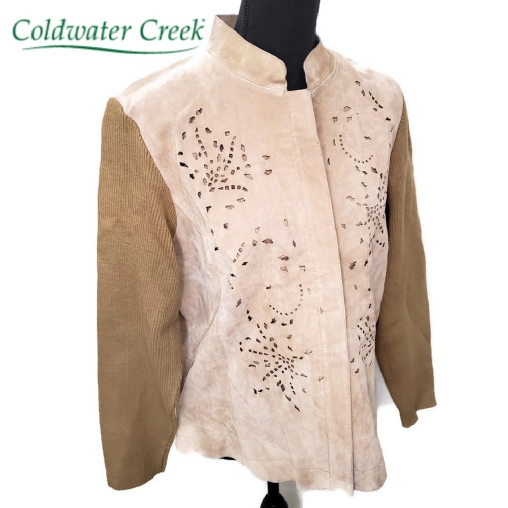 Coldwater Creek Leather Zipup Jacket